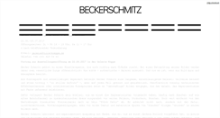 Desktop Screenshot of beckerschmitz.com